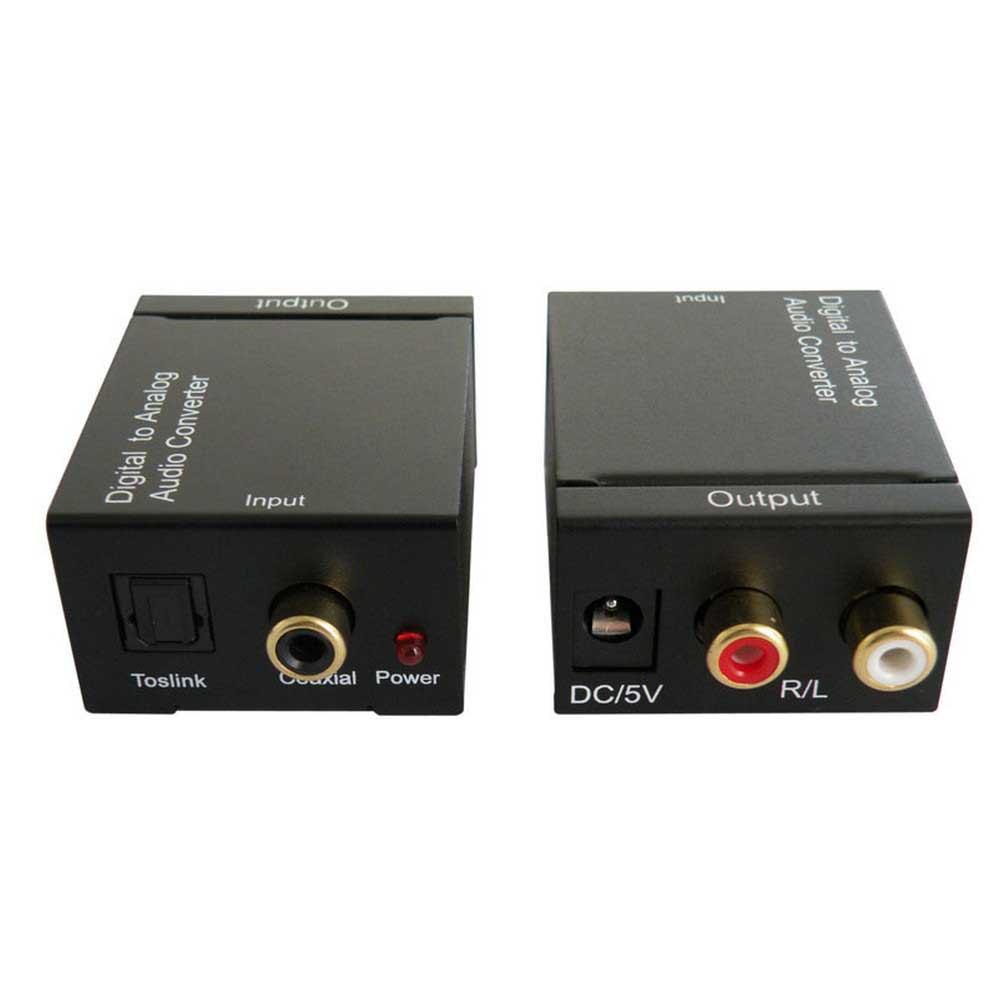 Adaptors | 0305 Analog To Digital Audio Converter Black Adaptors Adaptors