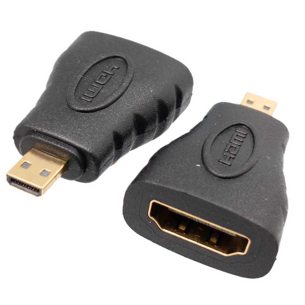 Adaptors | 0789 M/F HDMI To Micro HDMI Adapter Black Adaptors Adaptors