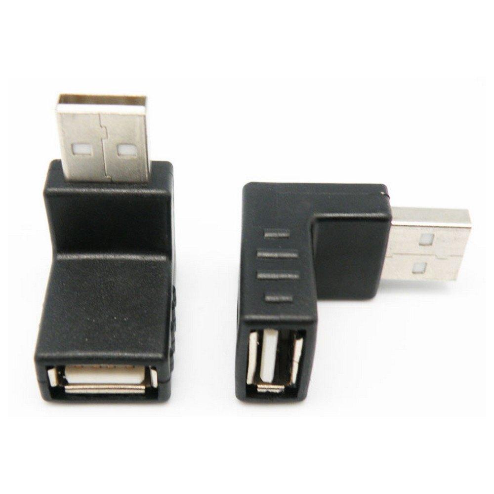 Adaptors | 0840 90º USB Adapter Black Adaptors Adaptors