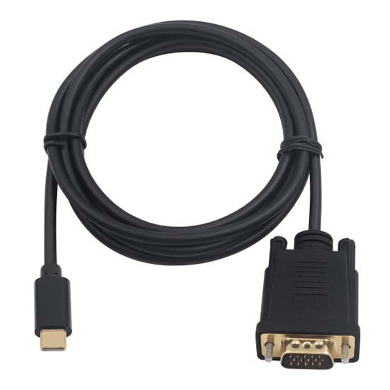 Adaptors | 1365174 USB-C To VGA Adapter Black Adaptors Adaptors