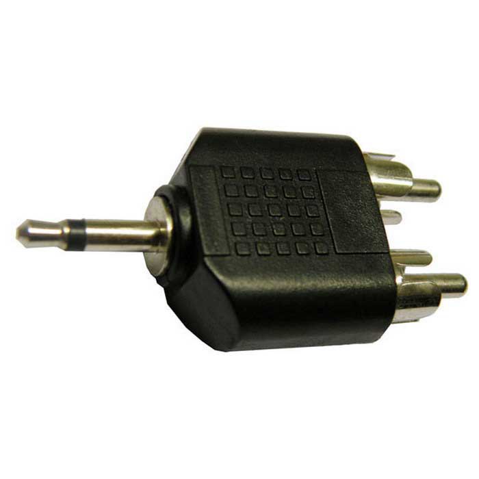 Adaptors | 3275 1×2 M/M 3.5 mm Jack To RCA Adapter Black Adaptors Adaptors