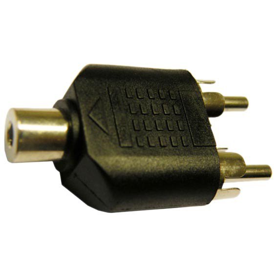 Adaptors | 3279 M/F 3.5 mm To RCA Jack Splitter Adapter Black Adaptors Adaptors