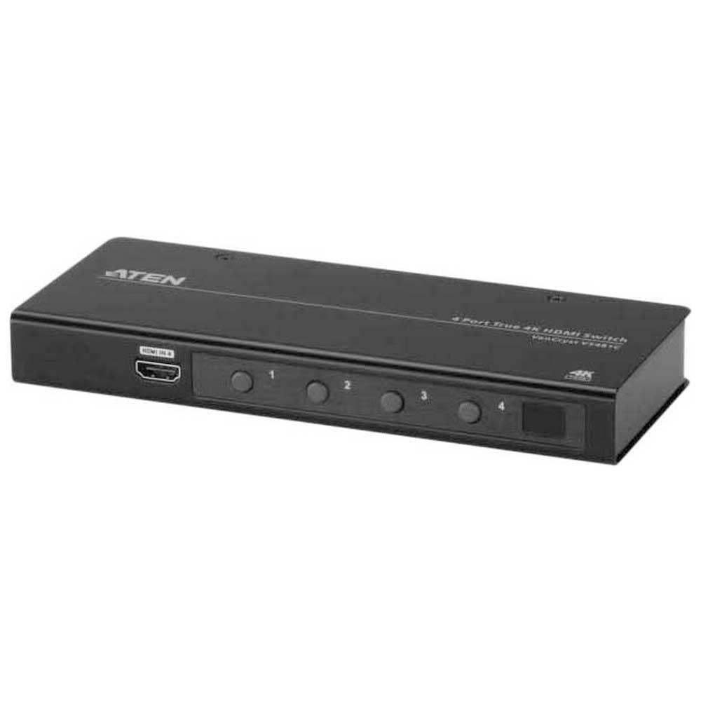 Adaptors | 4 Port True 4K HDMI Switch Adapter Black Adaptors Adaptors