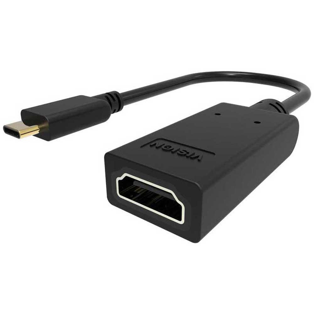 Adaptors | 491971 USB-C To HDMI Adapter Black Adaptors Adaptors