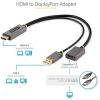 Adaptors | 4K HDR 60Hz HDMI To DisplayPort Adapter Silver Adaptors Adaptors