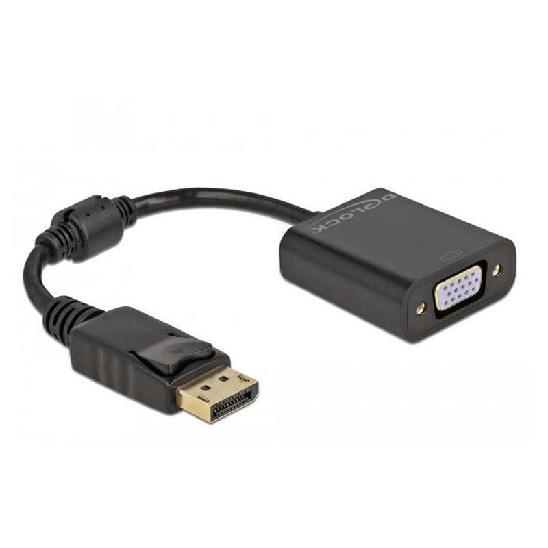 Adaptors | 61006 DisplayPort To VGA Adapter Black Adaptors Adaptors