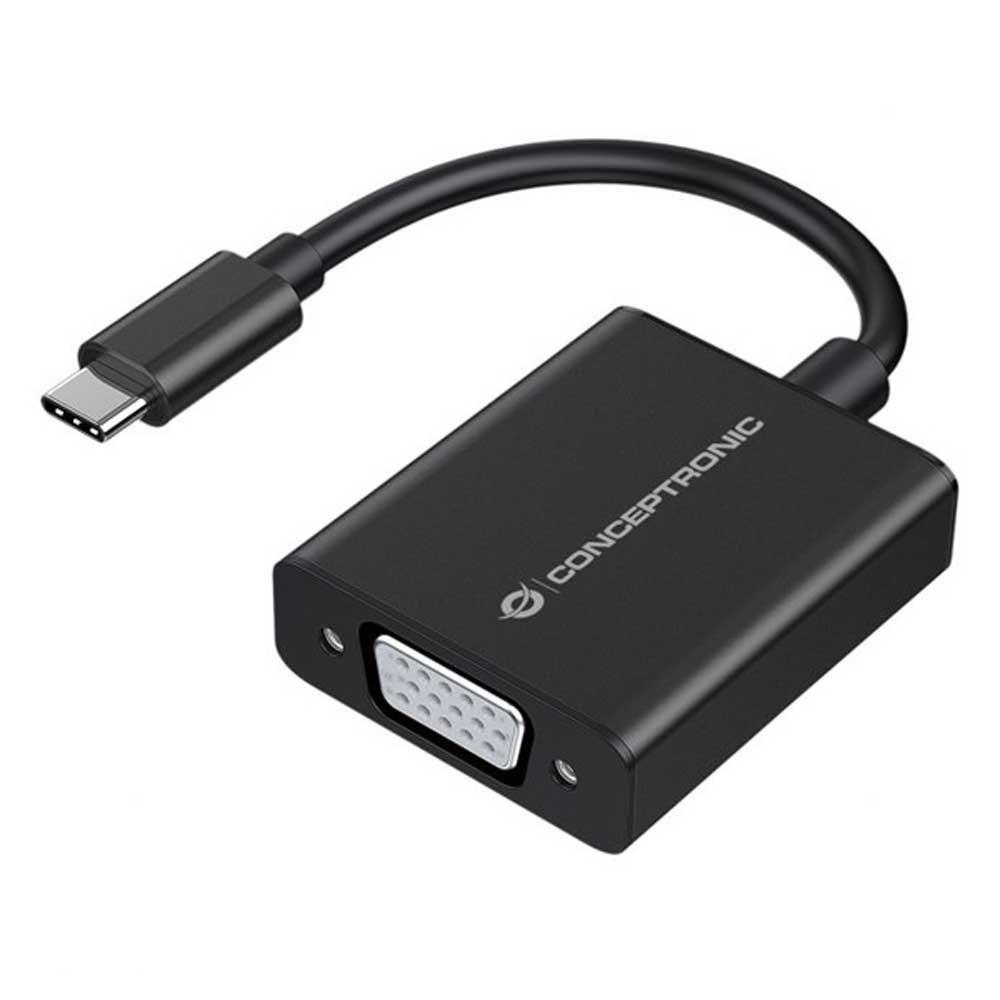 Adaptors | ABBY05B USB-C To VGA Adapter Black Adaptors Adaptors