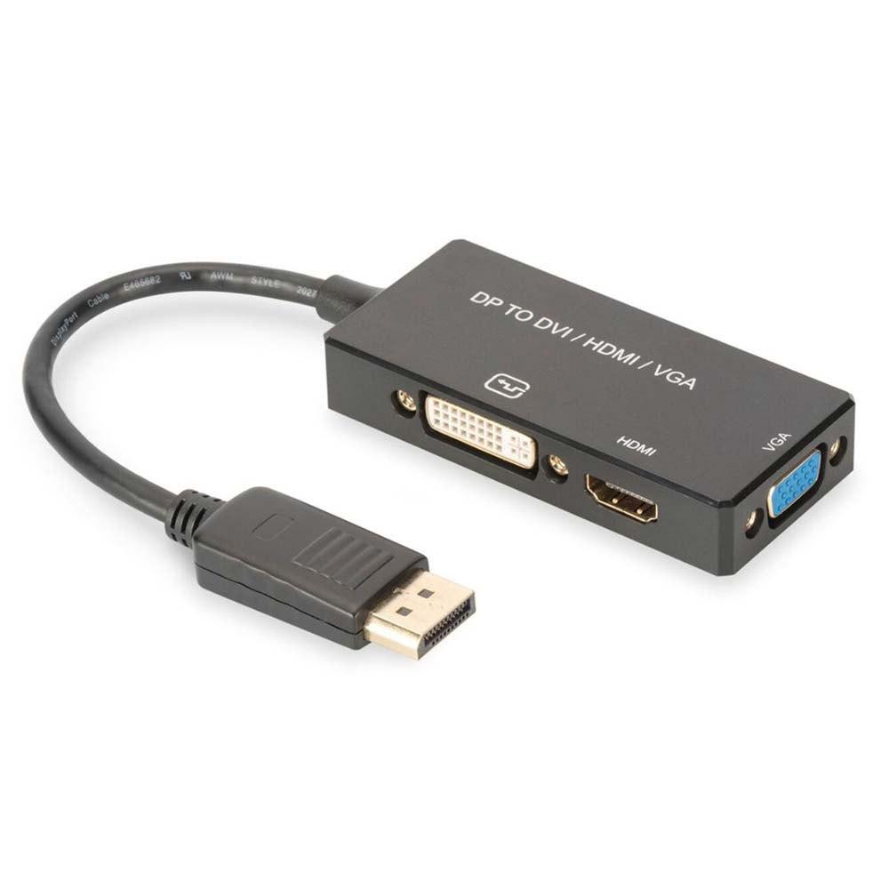 Adaptors | AK-340418-002-S DVI-D+HDMI+VGA HDMI To Mini DisplayPort Adapter Black Adaptors Adaptors