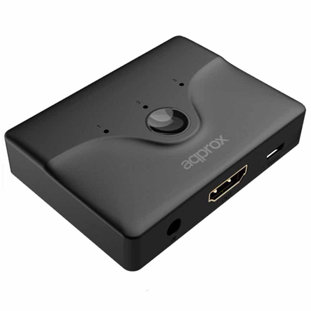 Adaptors | APPC29V3 1×3 HDMI Switch Black Adaptors Adaptors