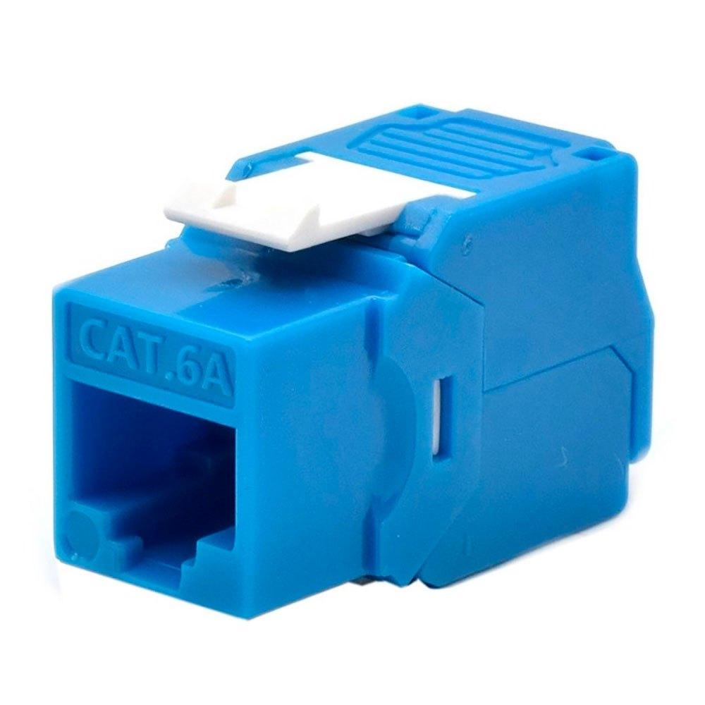 Adaptors | Cat 6A UTP RJ45 Keystone Fiber Optic Adapter Black Adaptors Adaptors