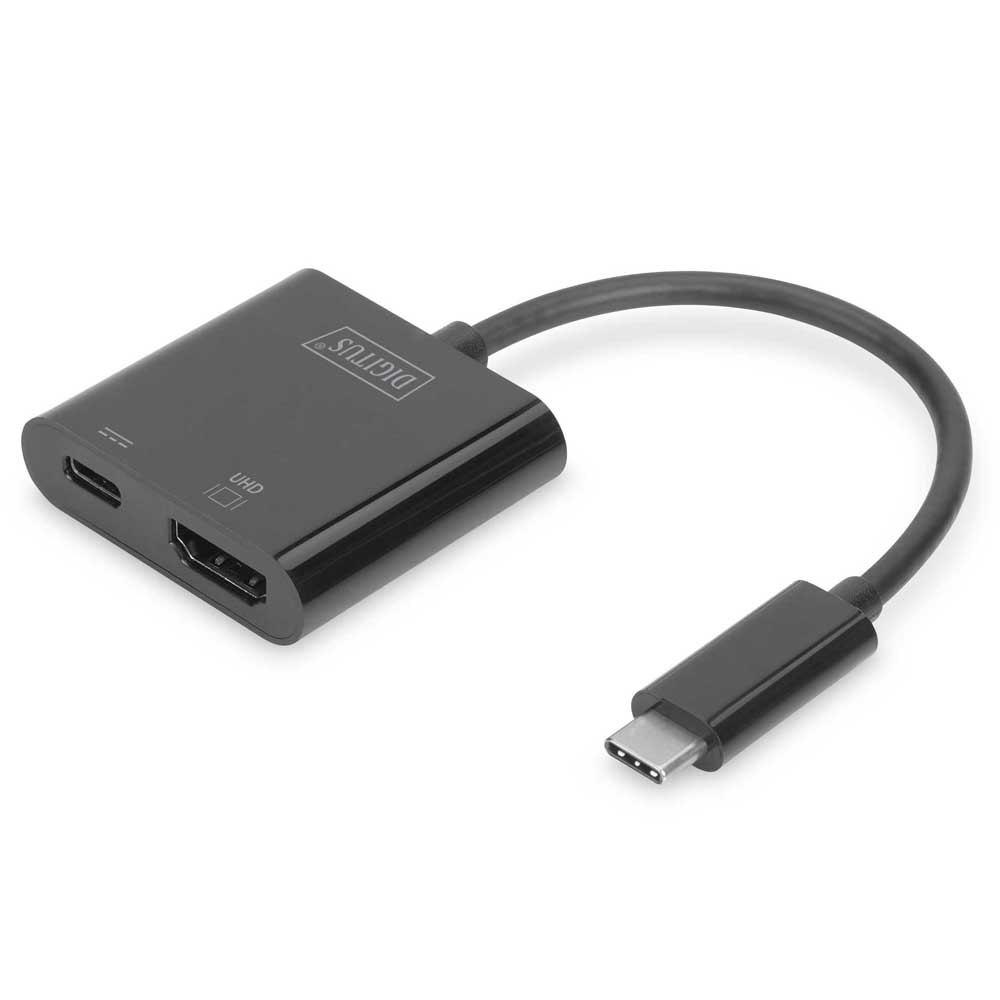 Adaptors | DA-70856 USB-C To HDMI/USB-C/USB-A Adapter Black Adaptors Adaptors