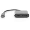 Adaptors | DA-70856 USB-C To HDMI/USB-C/USB-A Adapter Black Adaptors Adaptors