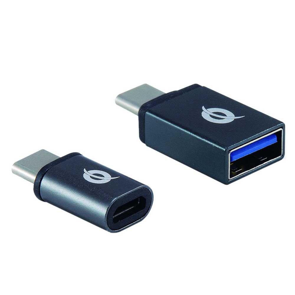 Adaptors | DONN04G USB-C M/F Adapter 2 Units Black Adaptors Adaptors