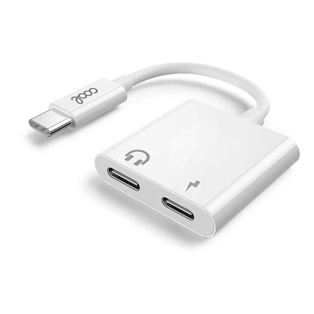 Adaptors | Dual USB-C To Jack Adapter White Adaptors Adaptors