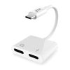 Adaptors | Dual USB-C To Jack Adapter White Adaptors Adaptors