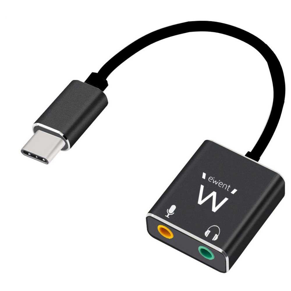 Adaptors | EC1645 USB-C To 2xJack 3.5 mm M/F Adapter Black Adaptors Adaptors