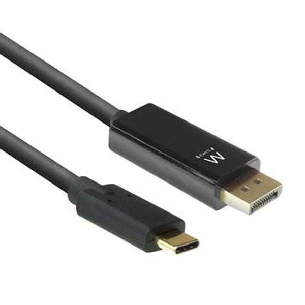 Adaptors | EW9826 4K 60Hz 2 m USB-C To DisplayPort Adapter Black Adaptors Adaptors