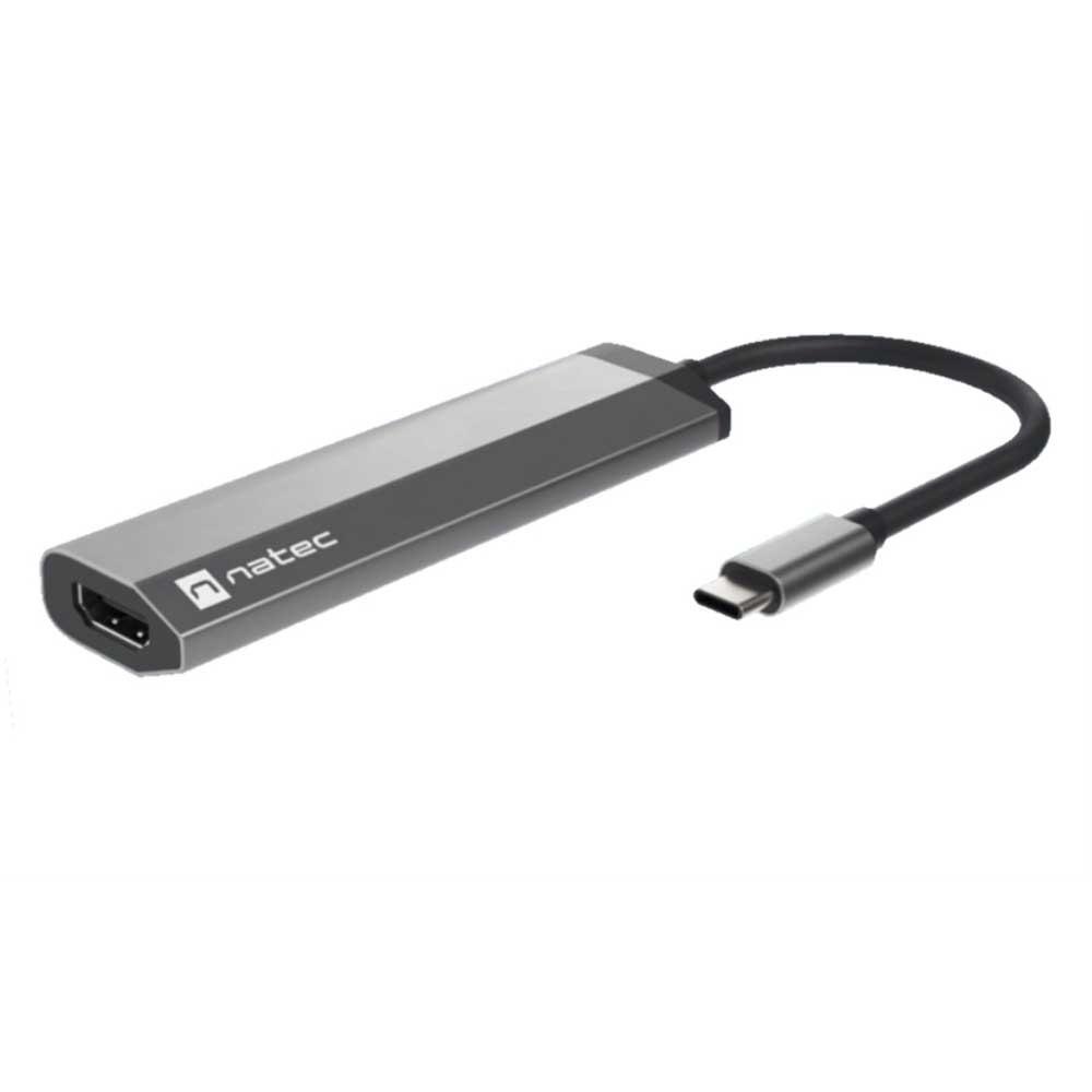 Adaptors | Fowler Slim USB-C To HDMI Adapter Grey Adaptors Adaptors