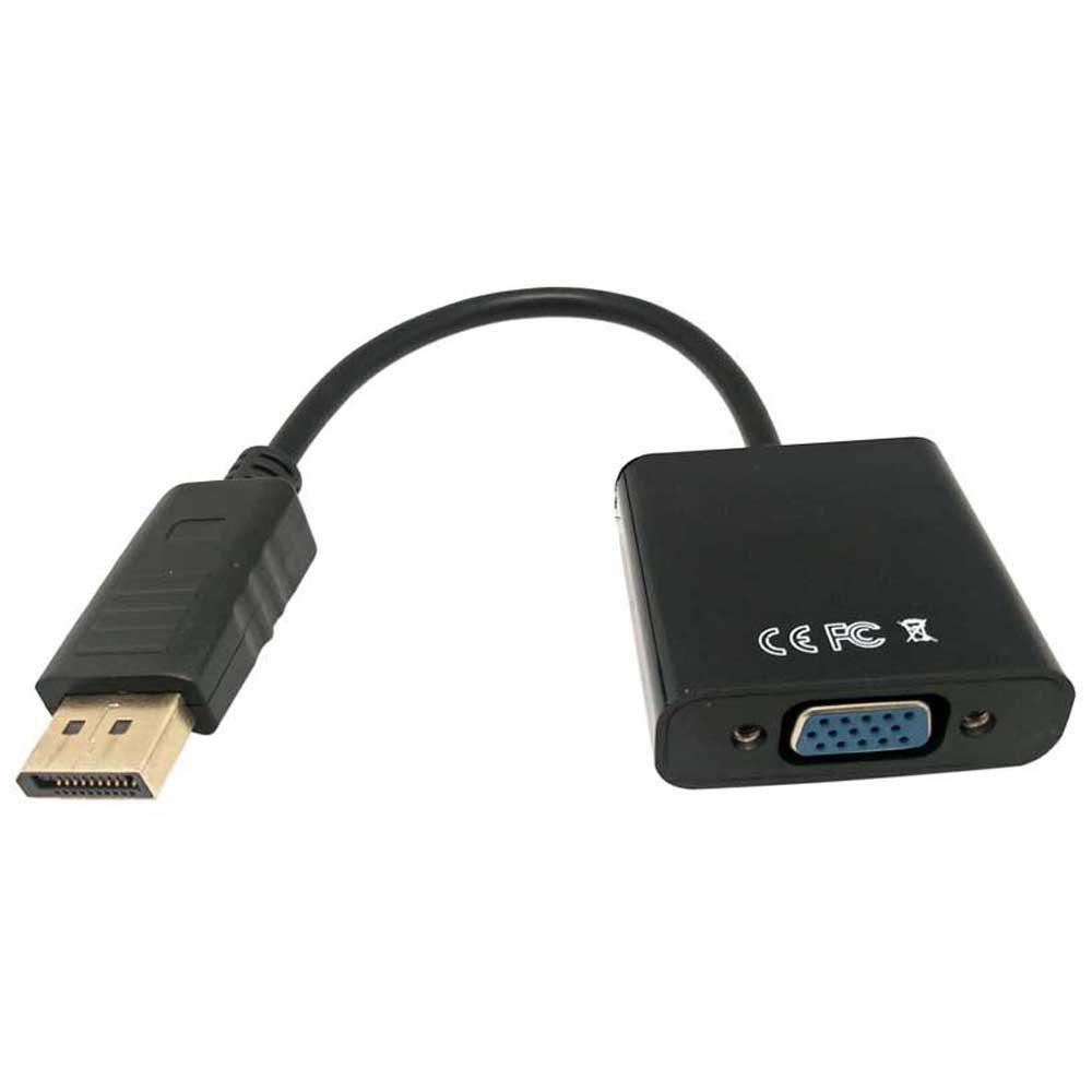 Adaptors | HDB15 25 cm DisplayPort To VGA Adapter Black Adaptors Adaptors