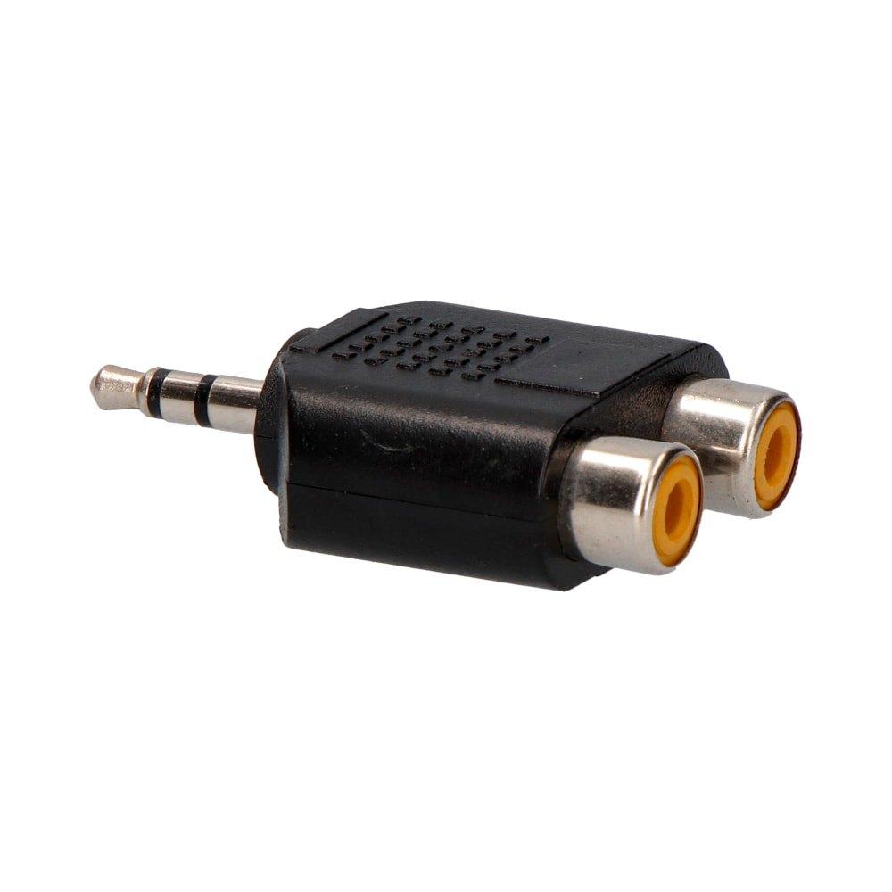 Adaptors | Jack 3.2 mm To RCA Adapter Black Adaptors Adaptors