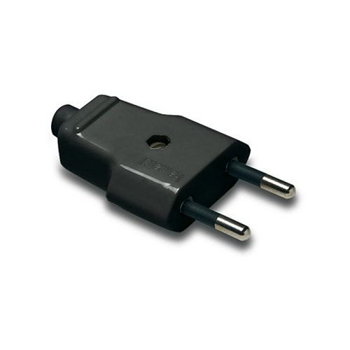 Adaptors | Male Straight Bipolar Plug 10A 250V Adaptors Adaptors