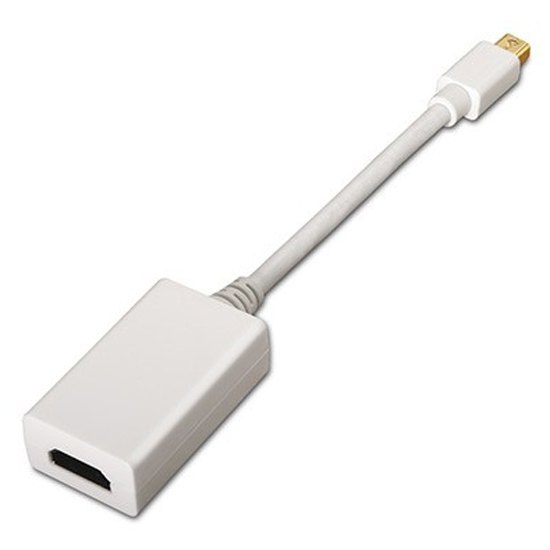 Adaptors | Mini Display Port Male To HDMI Female 15 cm Adapter White Adaptors Adaptors