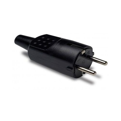 Adaptors | Schuko Plug Straight Rubber Plug Male 16 A Adaptors Adaptors