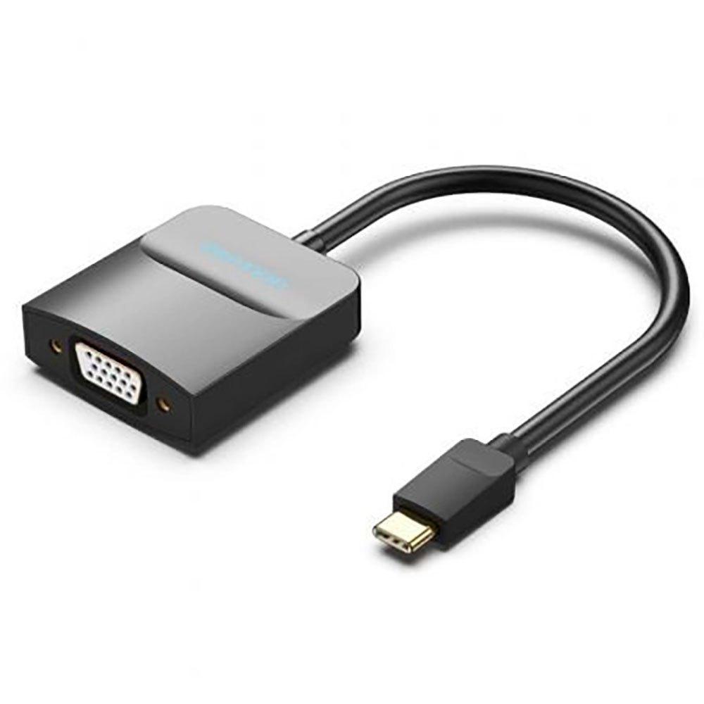 Adaptors | TDDBB USB-C To VGA Adapter Black Adaptors Adaptors