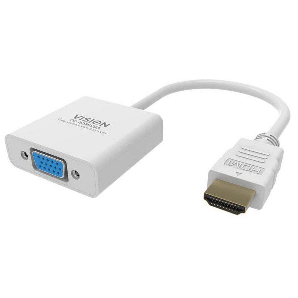 Adaptors | Techconnect HDMI-VGA M/F 23 cm Adapter White Adaptors Adaptors