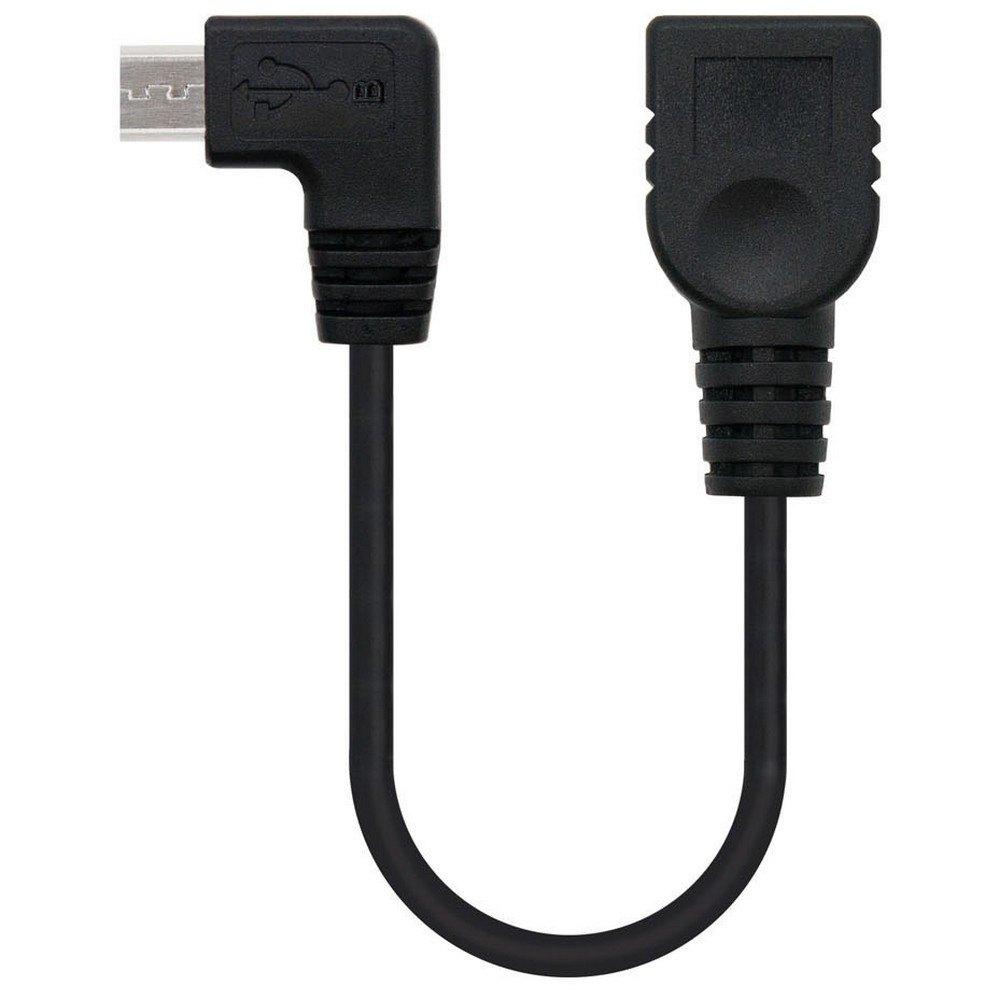 Adaptors | USB 2.0 OTG Micro USB-B M/F 15 cm Adapter Black Adaptors Adaptors