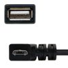 Adaptors | USB 2.0 OTG Micro USB-B M/F 15 cm Adapter Black Adaptors Adaptors