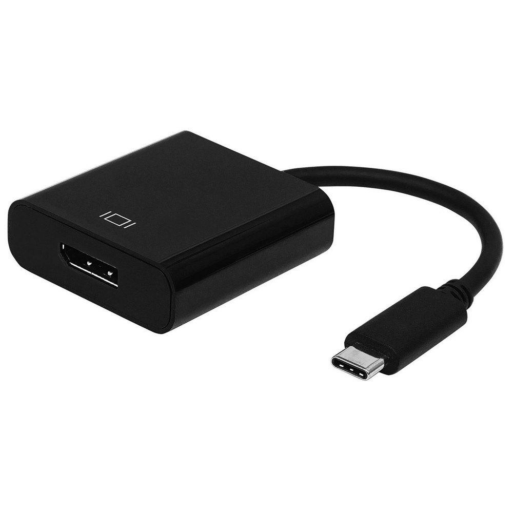 Adaptors | USB C Male To Display Port Female 15 cm Adapter Black Adaptors Adaptors