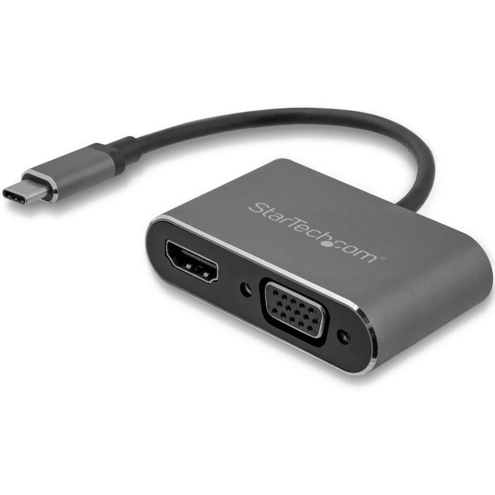 Adaptors | USB-C To VGA and HDMI Adapter Aluminium Space Gray Adaptors Adaptors