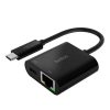 Adaptors | USB-C/Gigabit-Ethernet- 60W PD Adapter Black Adaptors Adaptors