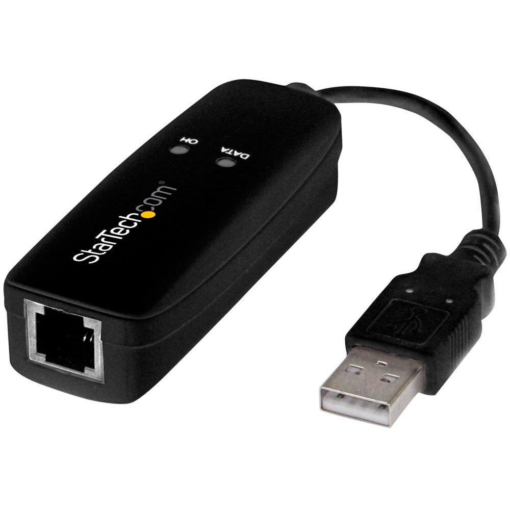 Adaptors | USB Modem External 56K-Hardware Based Black Adaptors Adaptors