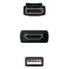 Adaptors | V1.2 1.8 m HDMI To DisplayPort Converter Black Adaptors Adaptors