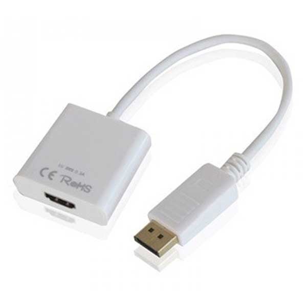 Adaptors | Video Display Port Male To HDMI Female Adapter White Adaptors Adaptors