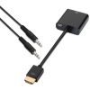 Adaptors | Video HDMI Male To SVGA Female Audio Adapter Black Adaptors Adaptors