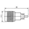 Antennas | 1263 RCA TNC Coaxial Connector Silver Antennas Antennas