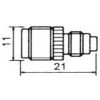 Antennas | 2341 TNC FME Coaxial Connector Silver Antennas Antennas