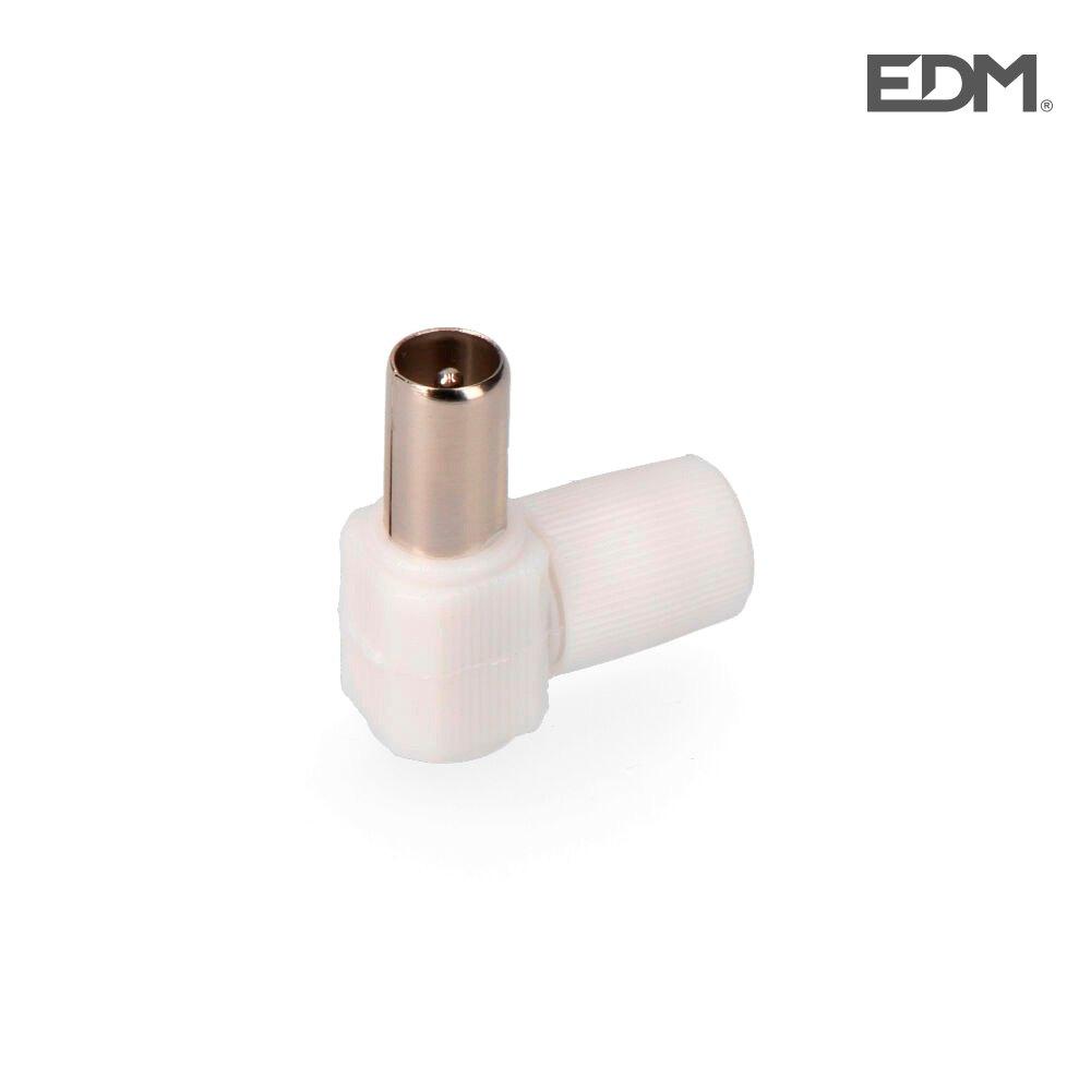 Antennas | 50003 TV Plug Elbow Shrink 9.5 mm White Antennas Antennas