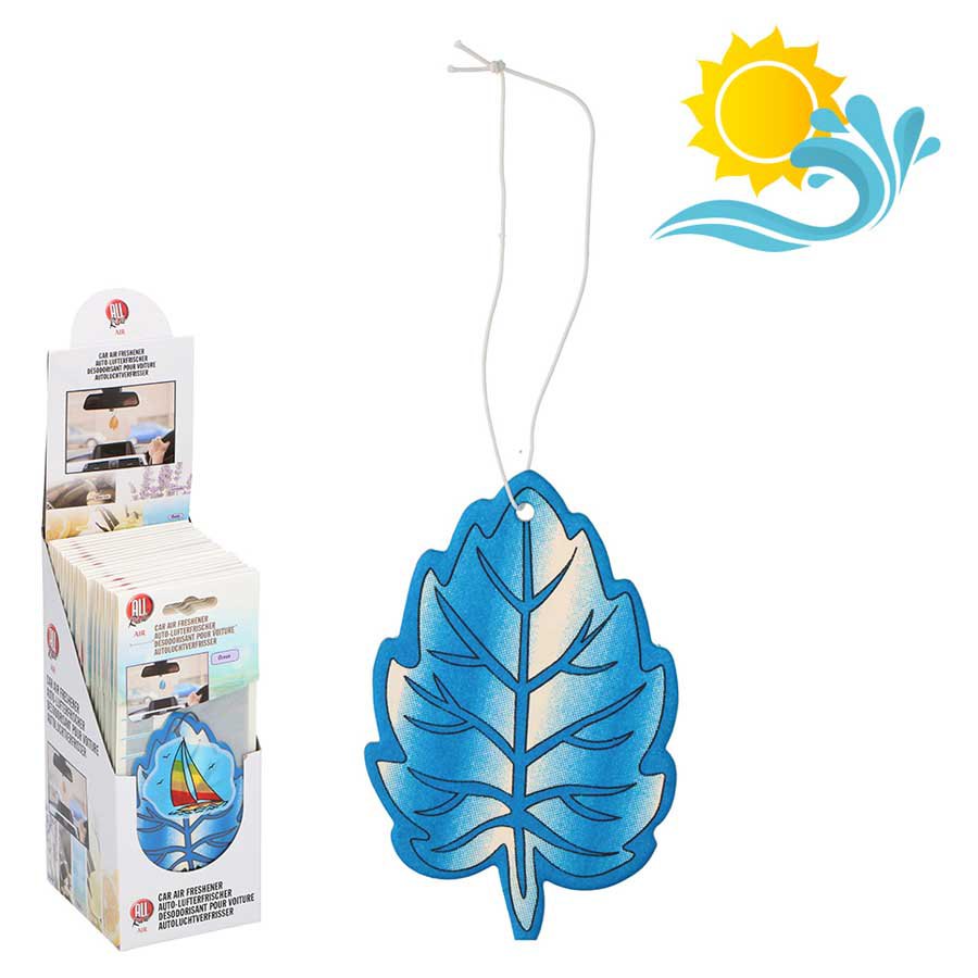 Aroma Diffusers | Ocean Leaf Car Air Freshener 11 cm Blue Aroma Diffusers Aroma Diffusers