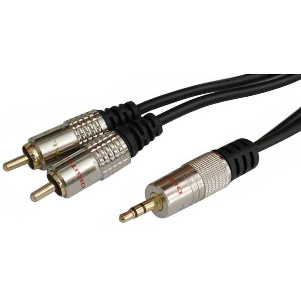 Audio and Video | 0651-10 Jack To RCA Cable 1×2 10 m 3.5 mm Black Audio & Video Audio & Video