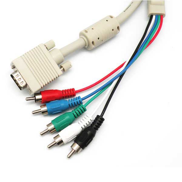 Audio and Video | 0779-3 VGA To RCA Cable 3 m Beige Audio & Video Audio & Video