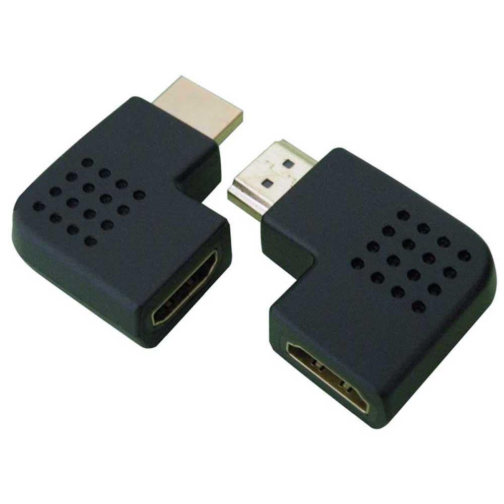 Audio and Video | 0828 90º M/F HDMI Adapter Black Adaptors Adaptors