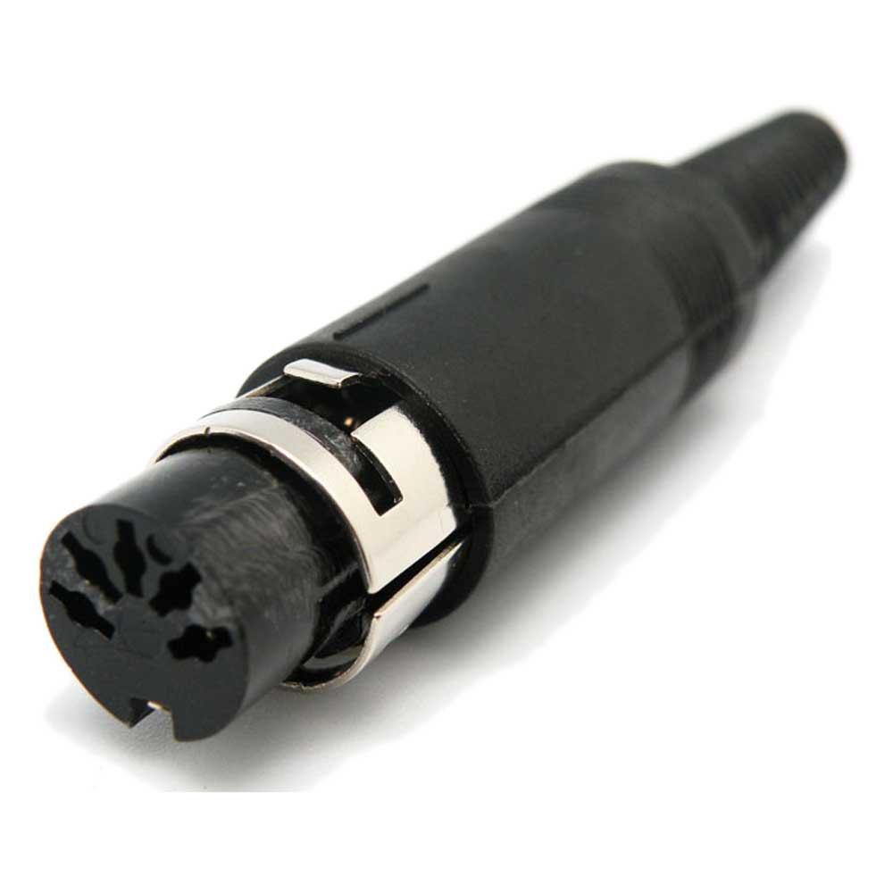 Audio and Video | 1043 DIN Female Connector 3P Black Audio & Video Audio & Video