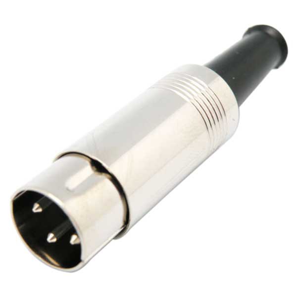 Audio and Video | 1867 Metallic DIN Male Connector 3P Black Audio & Video Audio & Video