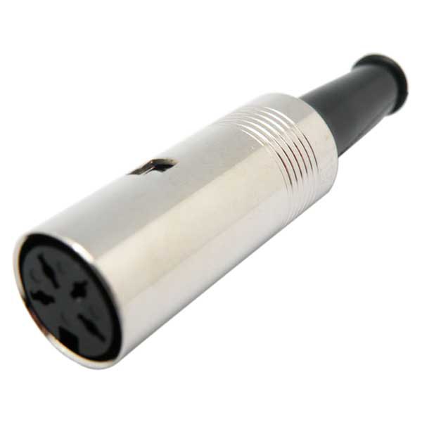 Audio and Video | 1876 Metallic DIN Female Connector 4P Black Audio & Video Audio & Video