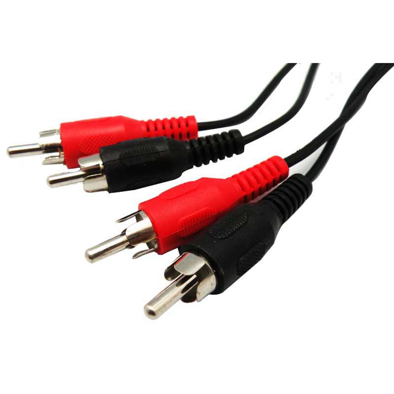 Audio and Video | 2 RCA To Cable Male Male 2.5 m Black Audio & Video Audio & Video