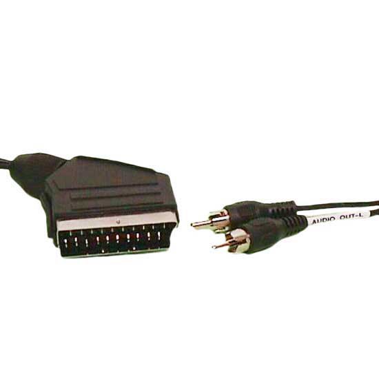 Audio and Video | 21P Male 2Rca Males Only Audio Scart Cable 15 m Black Audio & Video Audio & Video